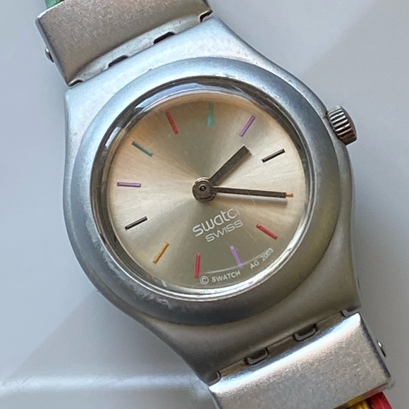 Swatch Accessories - NWT Swatch Watch Rainbow new battery irony ladies
